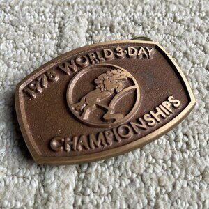 1978 World 3-Day Eventing Championships Belt Buckle Land Rover Kentucky
